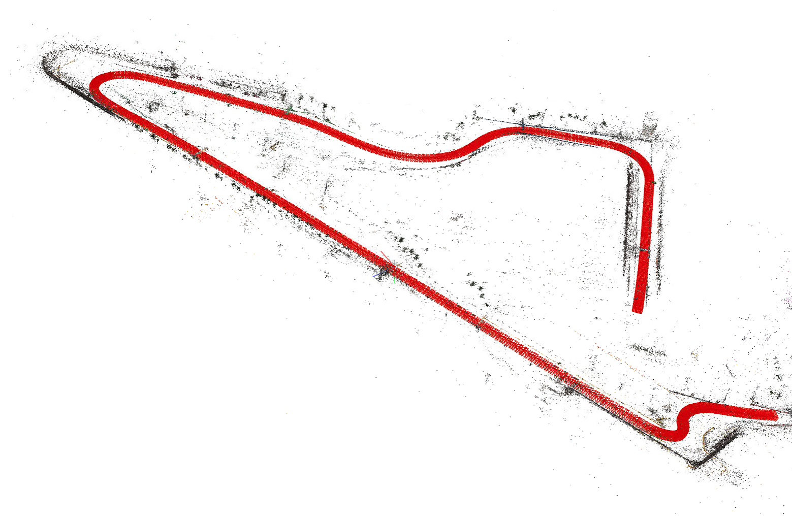 Structure from motion from the Abu Dhabi F1 circuit